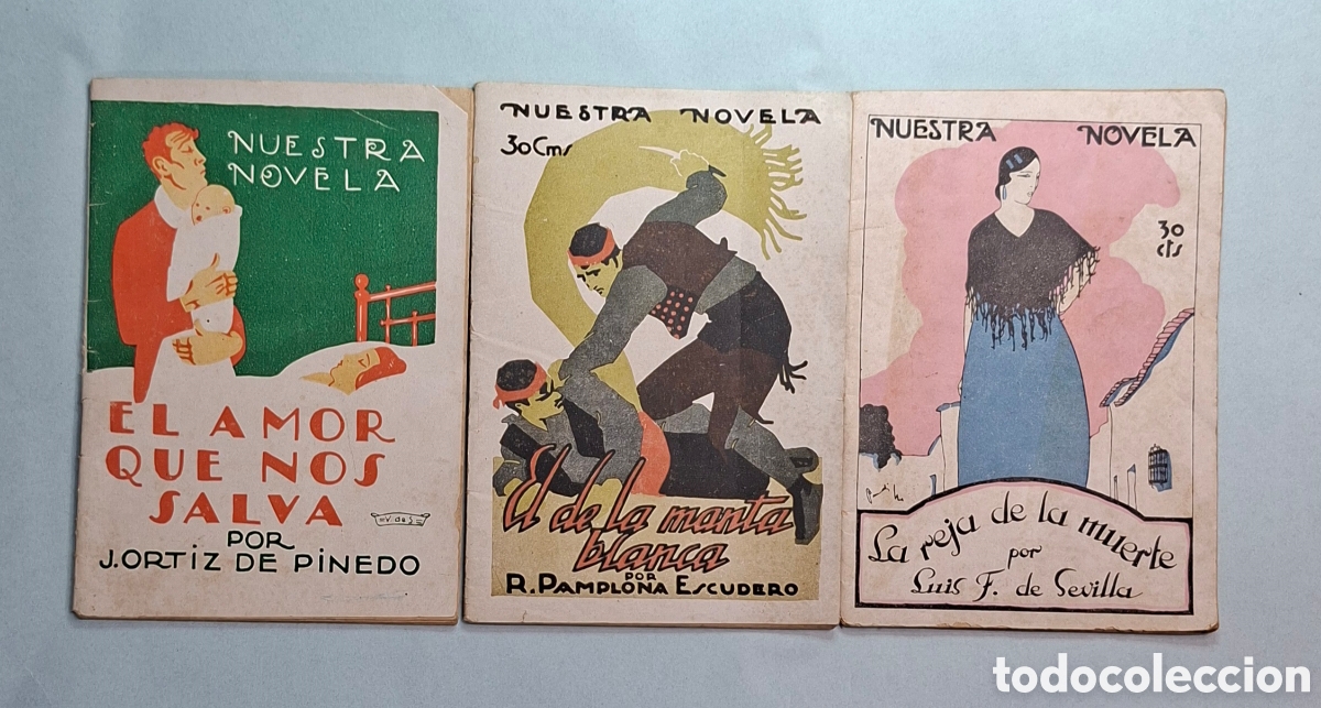 Libros antiguos: Colecci&oacute;n 3 Novelas Nuestra Novela - Foto 3
