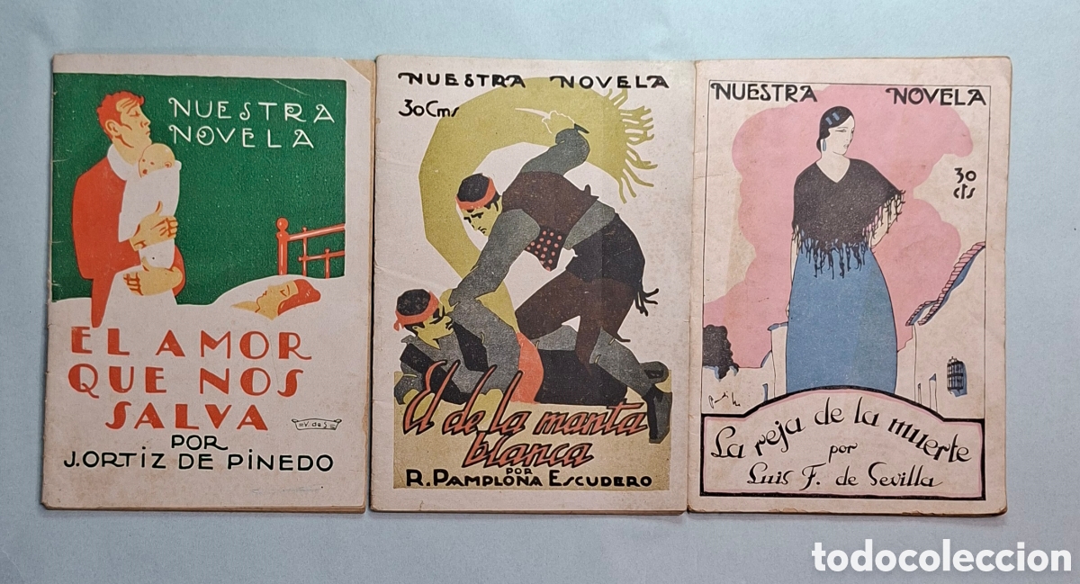 Libros antiguos: Colecci&oacute;n 3 Novelas Nuestra Novela - Foto 1