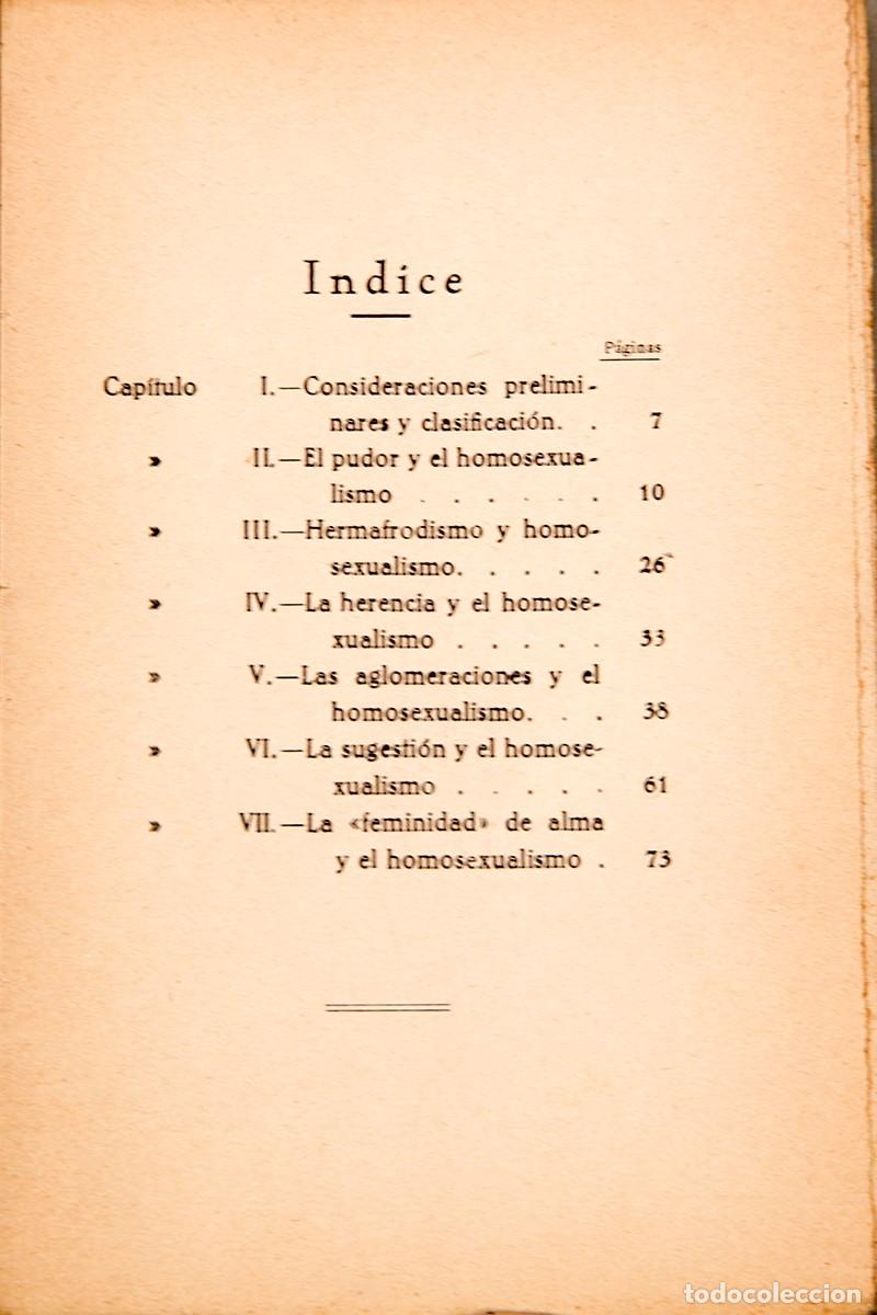 Libros antiguos: EL HOMOSEXUALISMO MASCULINO Y SUS CAUSAS - DR. E. PLOTZ - 1934 - Foto 4