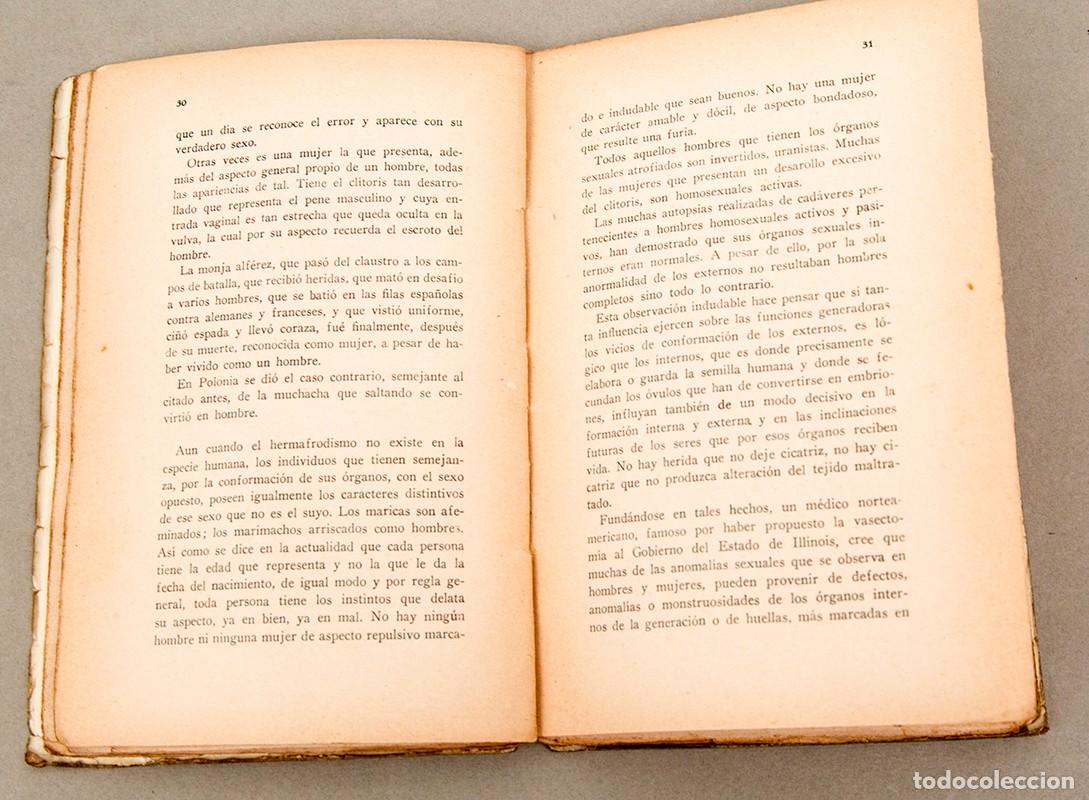 Libros antiguos: EL HOMOSEXUALISMO MASCULINO Y SUS CAUSAS - DR. E. PLOTZ - 1934 - Foto 5