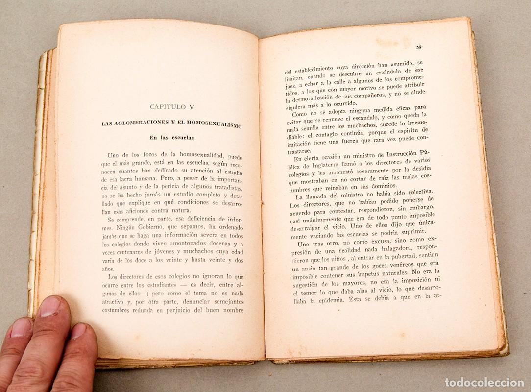 Libros antiguos: EL HOMOSEXUALISMO MASCULINO Y SUS CAUSAS - DR. E. PLOTZ - 1934 - Foto 6