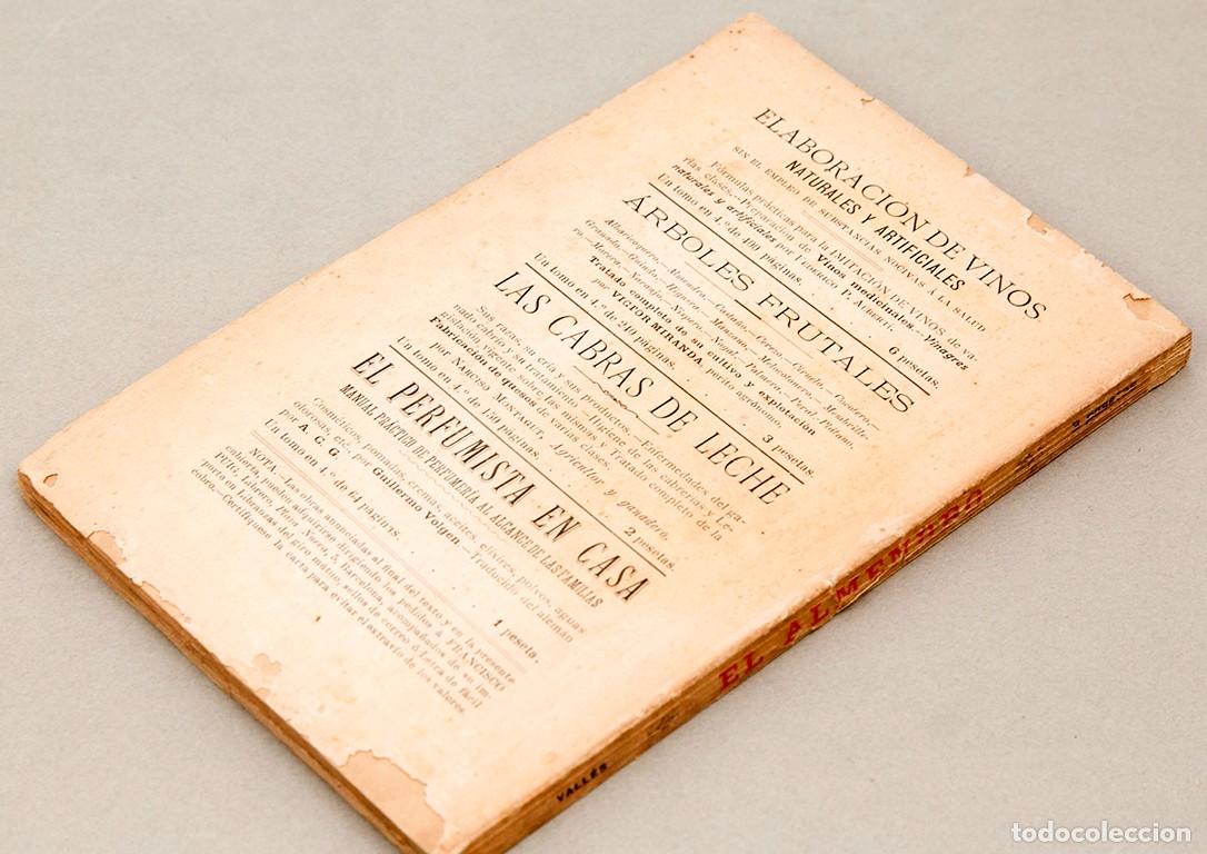 Libros antiguos: EL ALMENDRO - 1902 - MARIANO VALL&Eacute;S - Foto 7