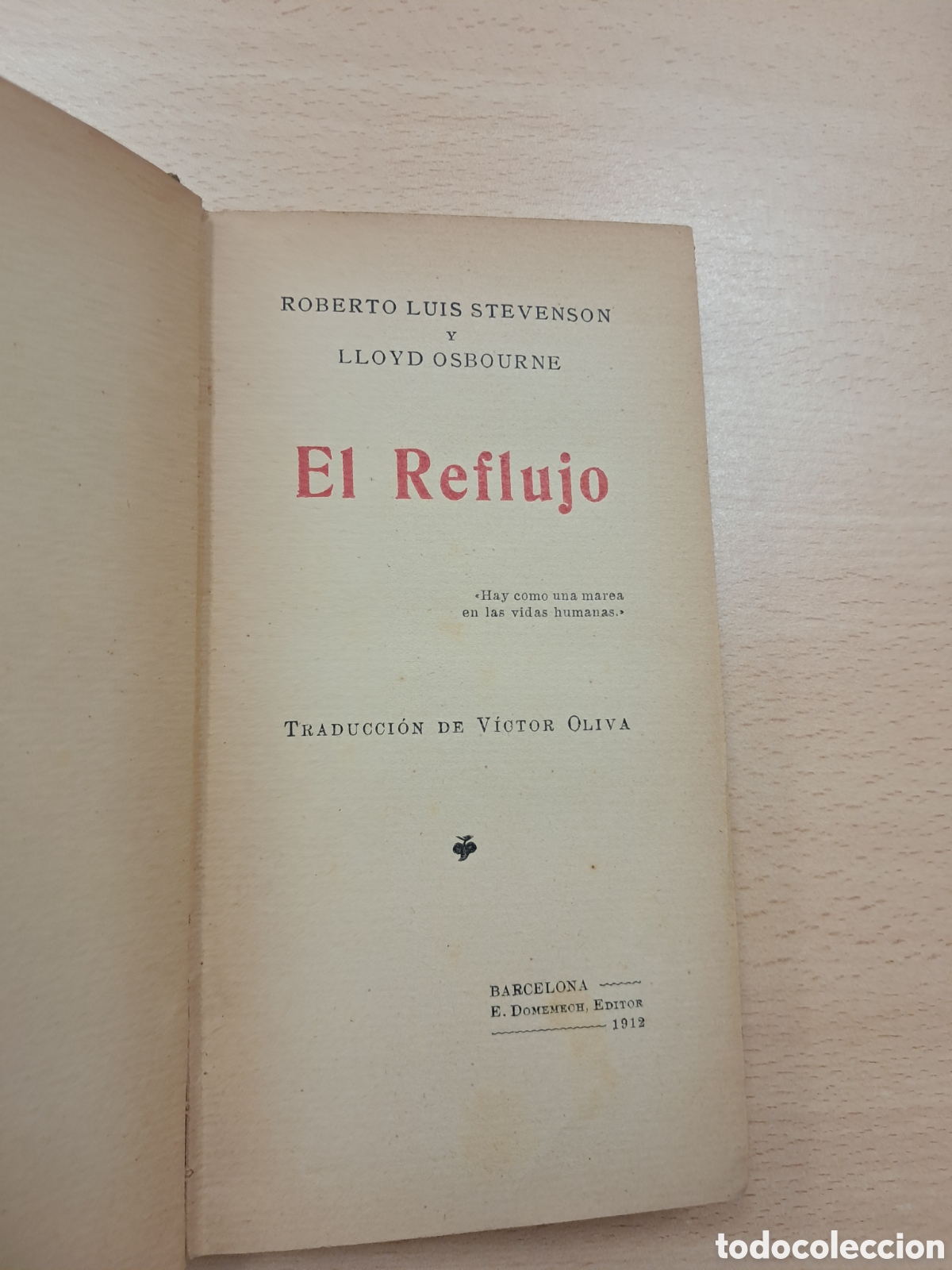 Libros antiguos: Roberto Luis Stevenson, Lloyd Osbourne, Domenech, 1912