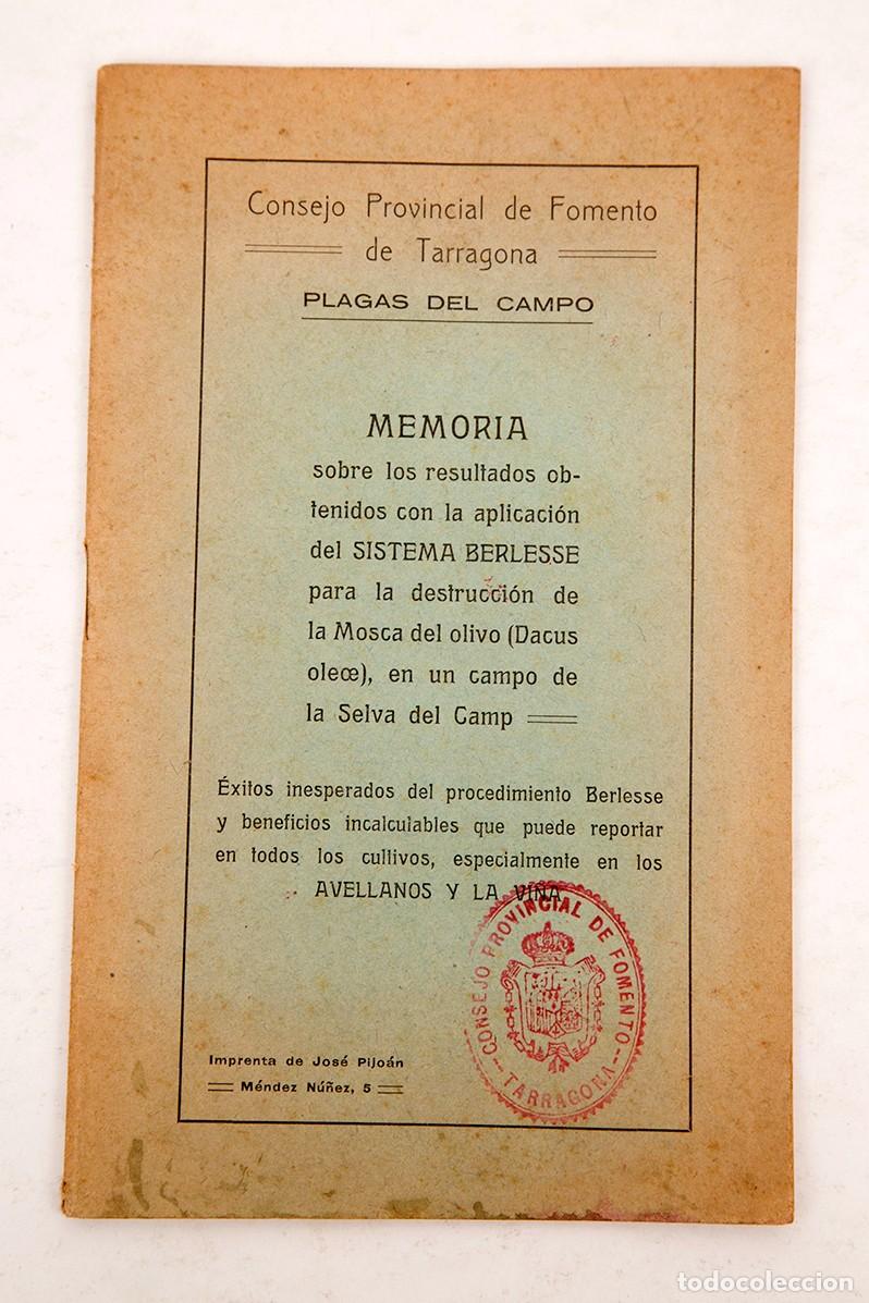 Libros antiguos: PLAGAS DEL CAMPO - OLIVOS Y AVELLANOS - 1915