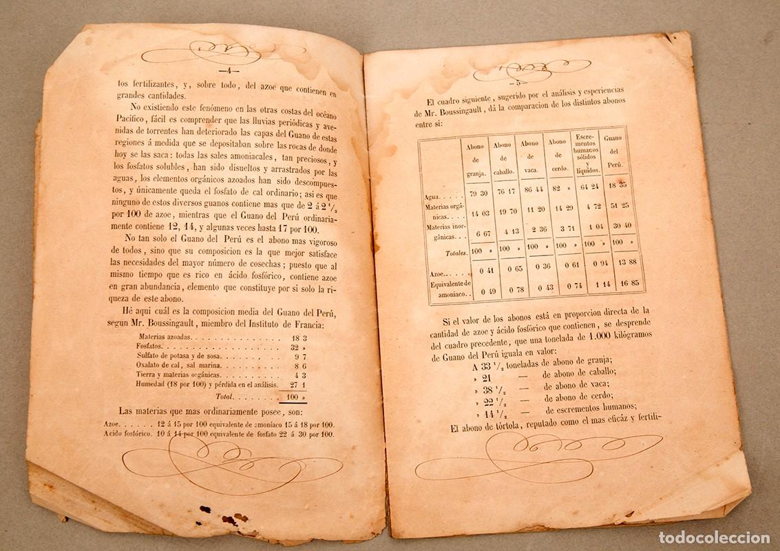 Libros antiguos: EL GUANO DEL PER&Uacute; - 1866 - Foto 4