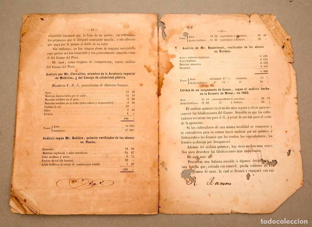 Libros antiguos: EL GUANO DEL PER&Uacute; - 1866 - Foto 7