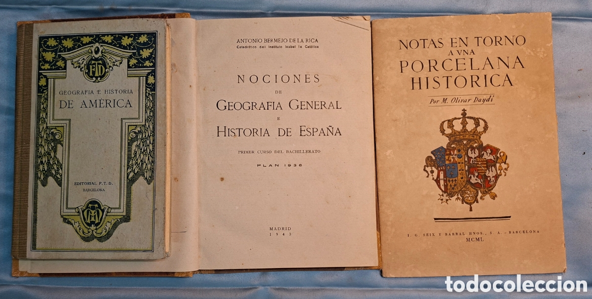 Libros antiguos: Lote 3 Libros Historia y Geograf&iacute;a