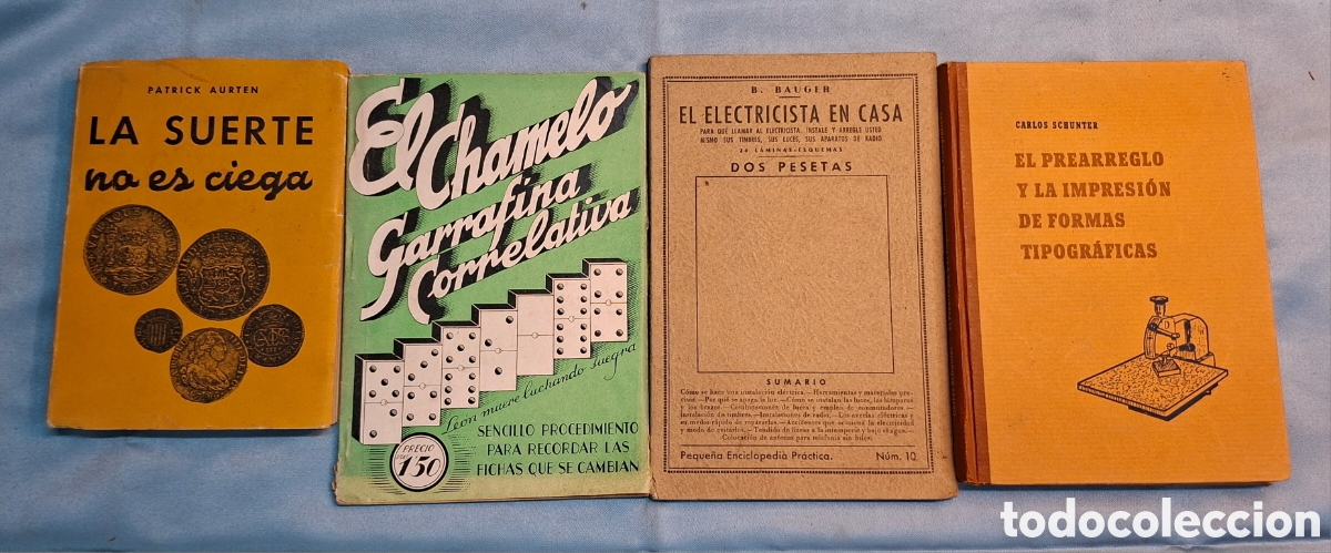 Libros antiguos: Colecci&oacute;n 4 Libros Antiguos Espa&ntilde;ol