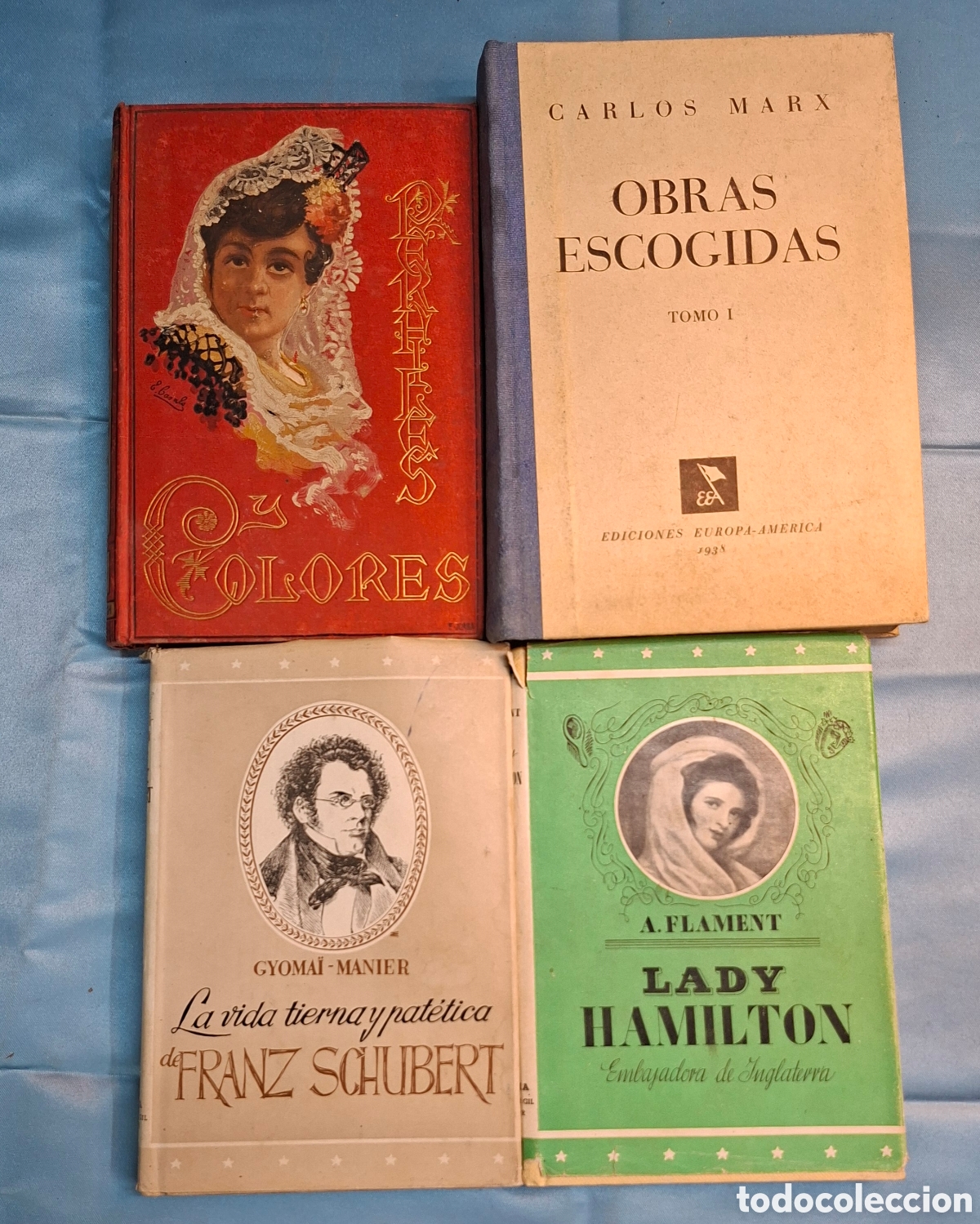 Libros antiguos: Colecci&oacute;n de 4 libros cl&aacute;sicos