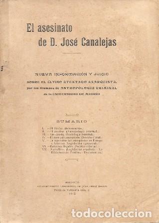 Libros antiguos: EL ASESINATO DE D. JOSE CANALEJAS - A-FOLLETO-335