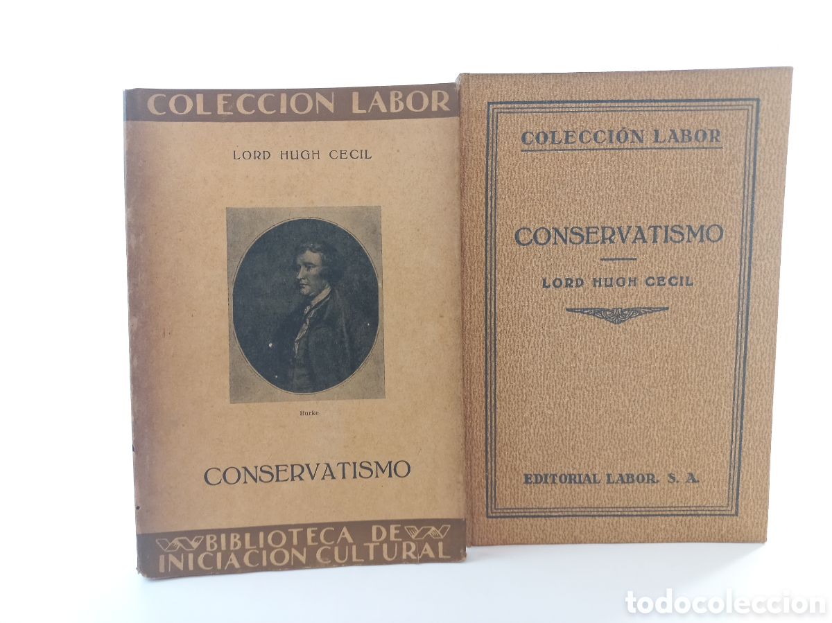 Libros antiguos: Conservatismo. Lord Hugh Cecil. Labor, colecci&oacute;n Labor, 1929.