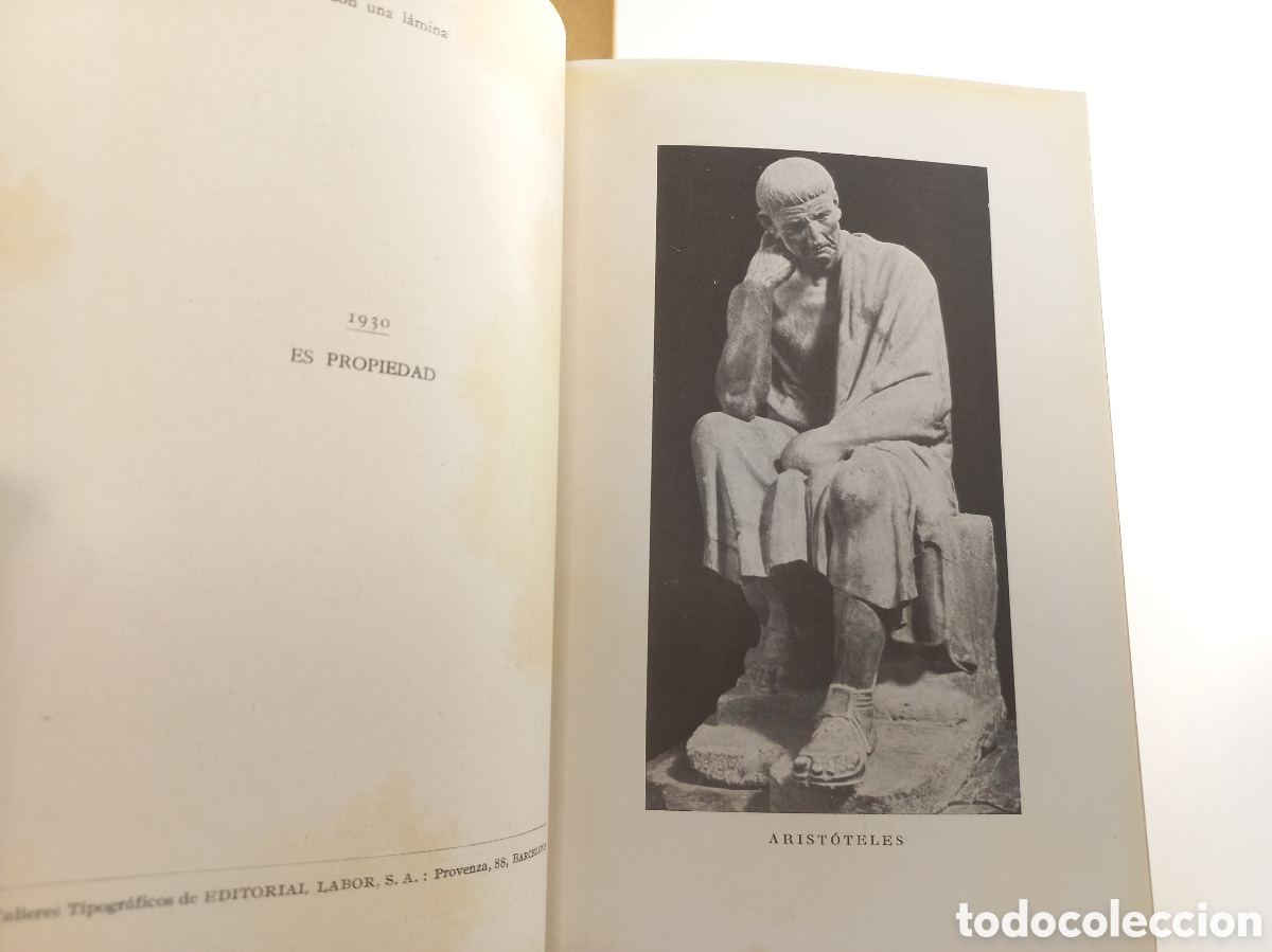 Libros antiguos: Arist&oacute;teles. Bretano. Labor, primera edici&oacute;n, 1930. - Foto 2