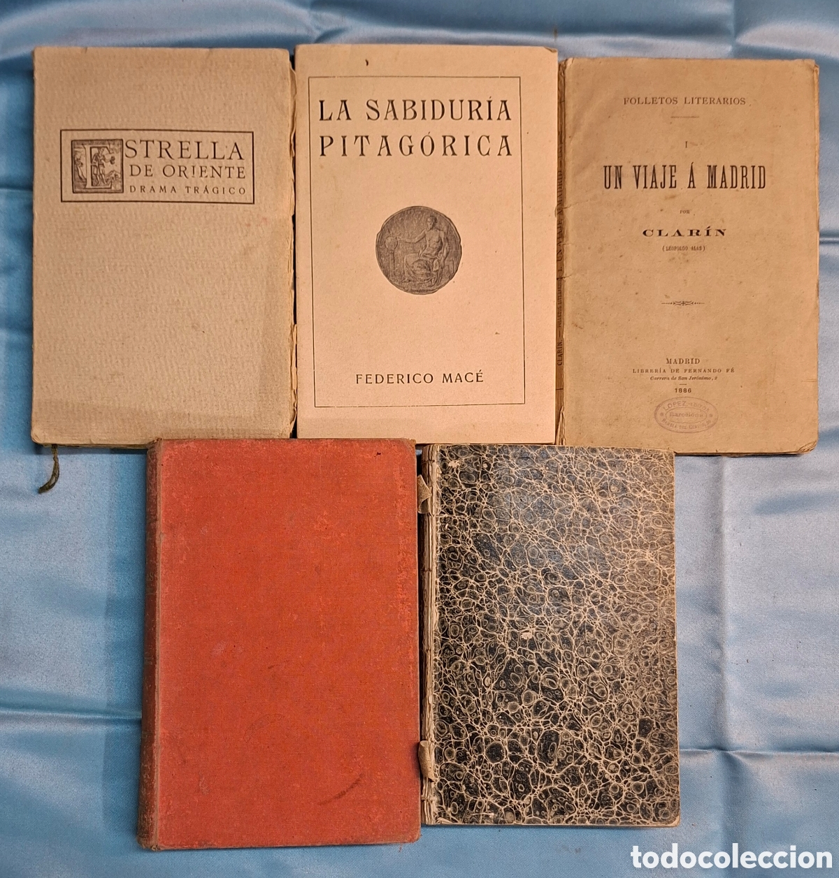 Libros antiguos: Conjunto de 5 libros antiguos - Foto 2