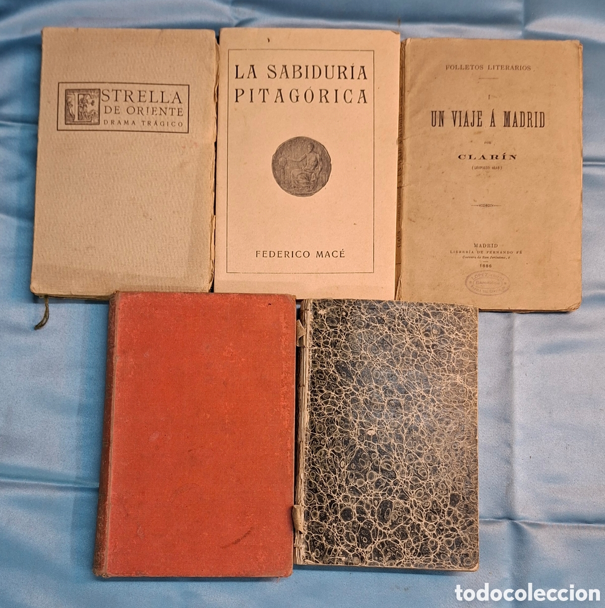 Libros antiguos: Conjunto de 5 libros antiguos - Foto 5
