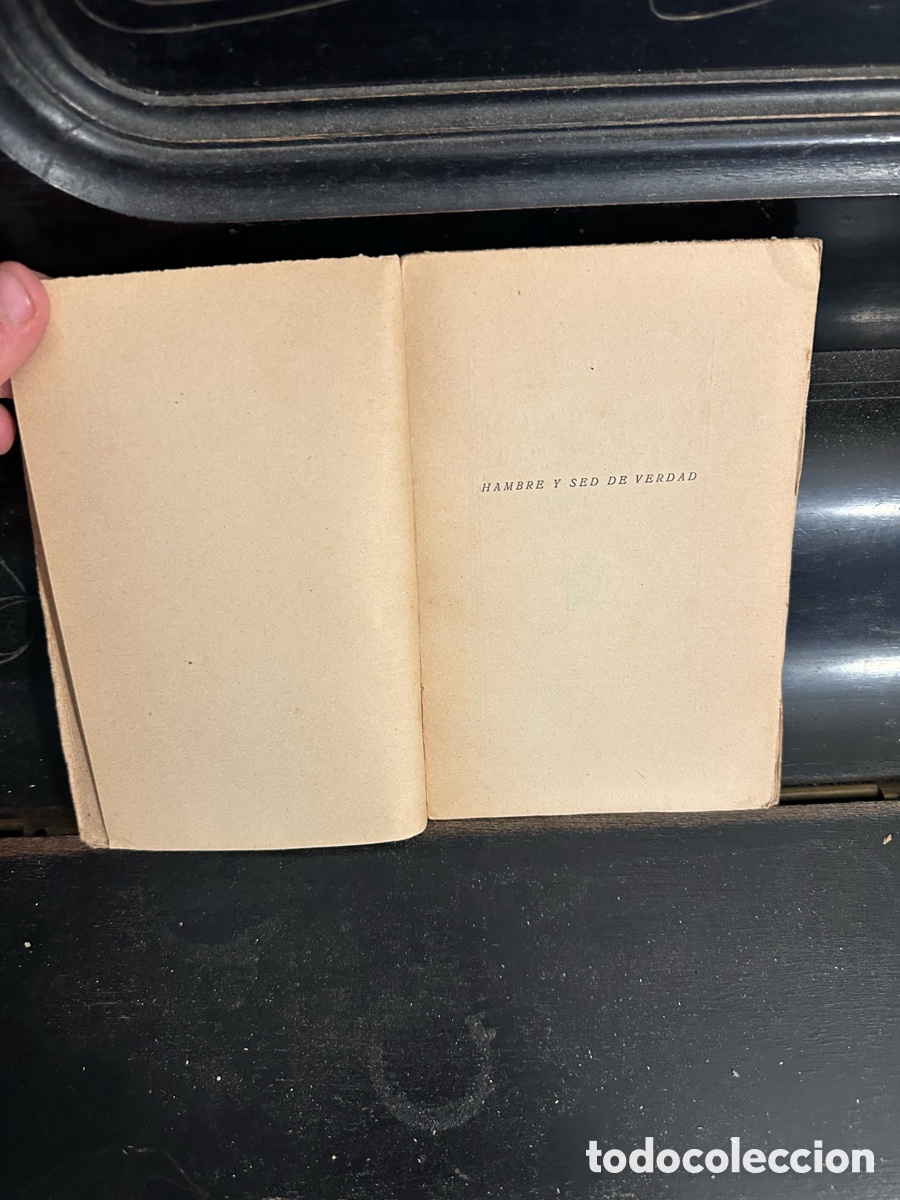 Libros antiguos: ejemplar de Hambre y sed de verdad de Eugenio dOrs - Foto 2
