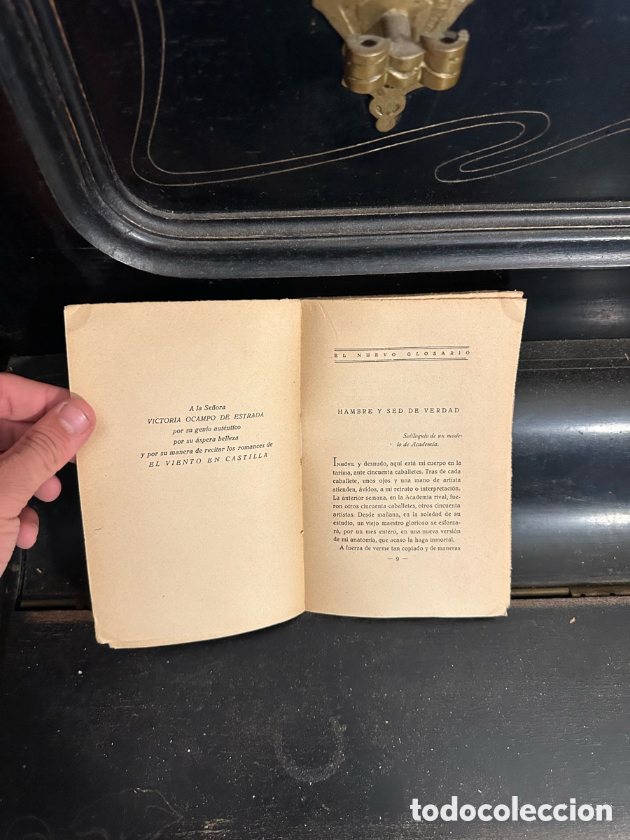Libros antiguos: ejemplar de Hambre y sed de verdad de Eugenio dOrs - Foto 5