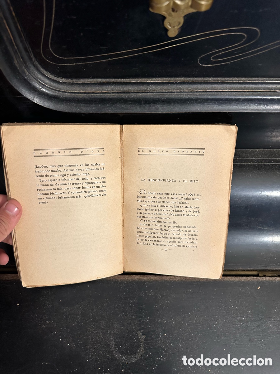 Libros antiguos: ejemplar de Hambre y sed de verdad de Eugenio dOrs - Foto 8