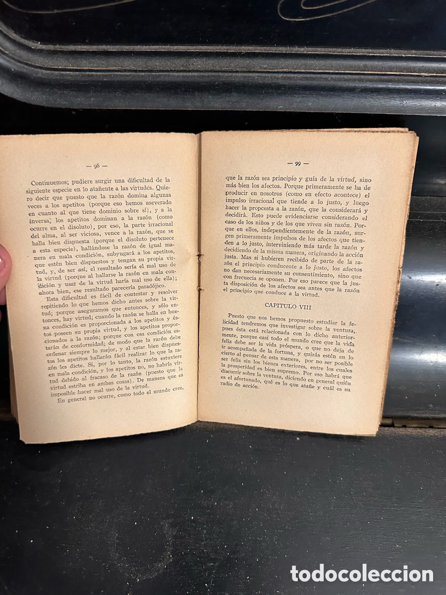 Libros antiguos: ejemplar antiguo de &rdquo;Gran &Eacute;tica&rdquo; de Arist&oacute;teles, - Foto 5