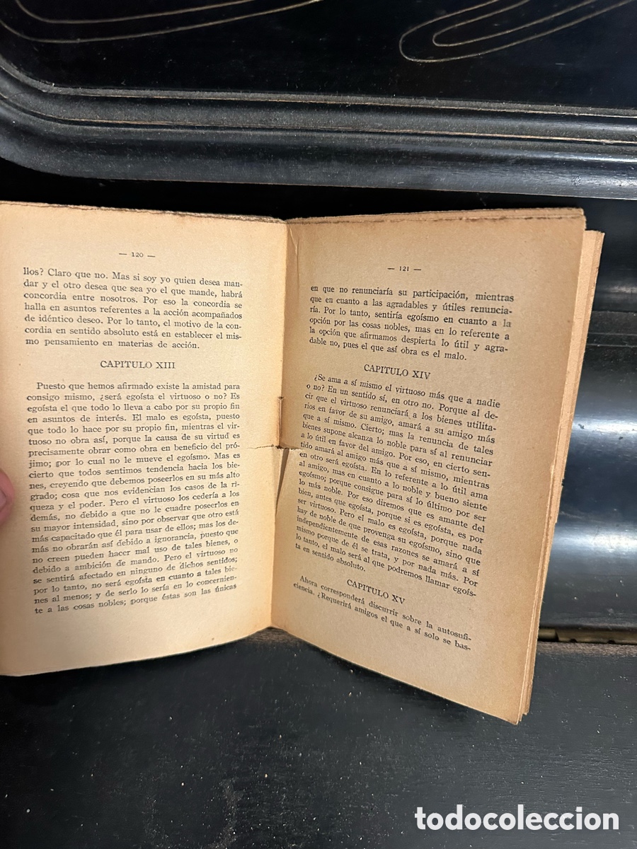 Libros antiguos: ejemplar antiguo de &rdquo;Gran &Eacute;tica&rdquo; de Arist&oacute;teles, - Foto 6