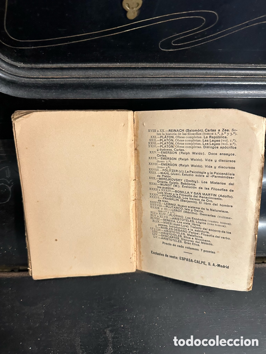 Libros antiguos: ejemplar antiguo de &rdquo;Gran &Eacute;tica&rdquo; de Arist&oacute;teles, - Foto 8