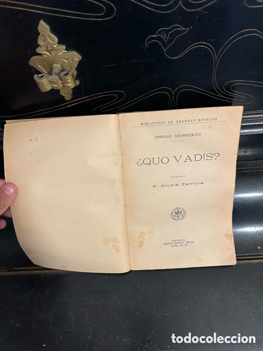 Libros antiguos: libro &rdquo;&iquest;Quo Vadis?&rdquo; de Enrique Sienkiewicz, - Foto 3