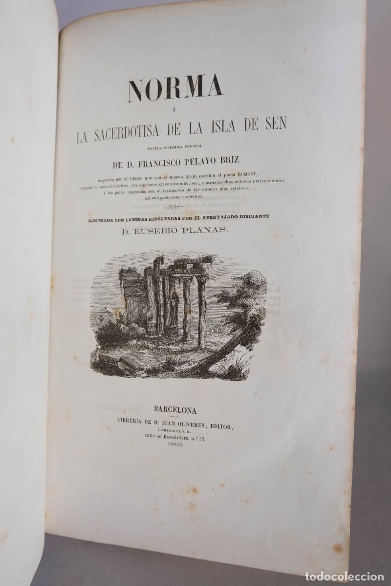 Libros antiguos: NORMA, LA SACERDOTISA DE LA ISLA DE SEN - FRANCISCO PELAYO BRIZ - LIB. DE JUAN OLIVERES, 1803
