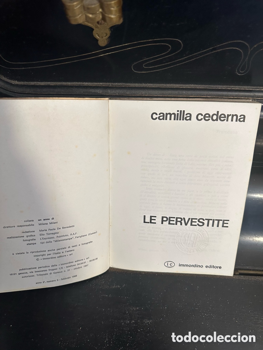 Libros antiguos: libro primera edici&oacute;n de 1968 de &rdquo;Le pervestite - Foto 3