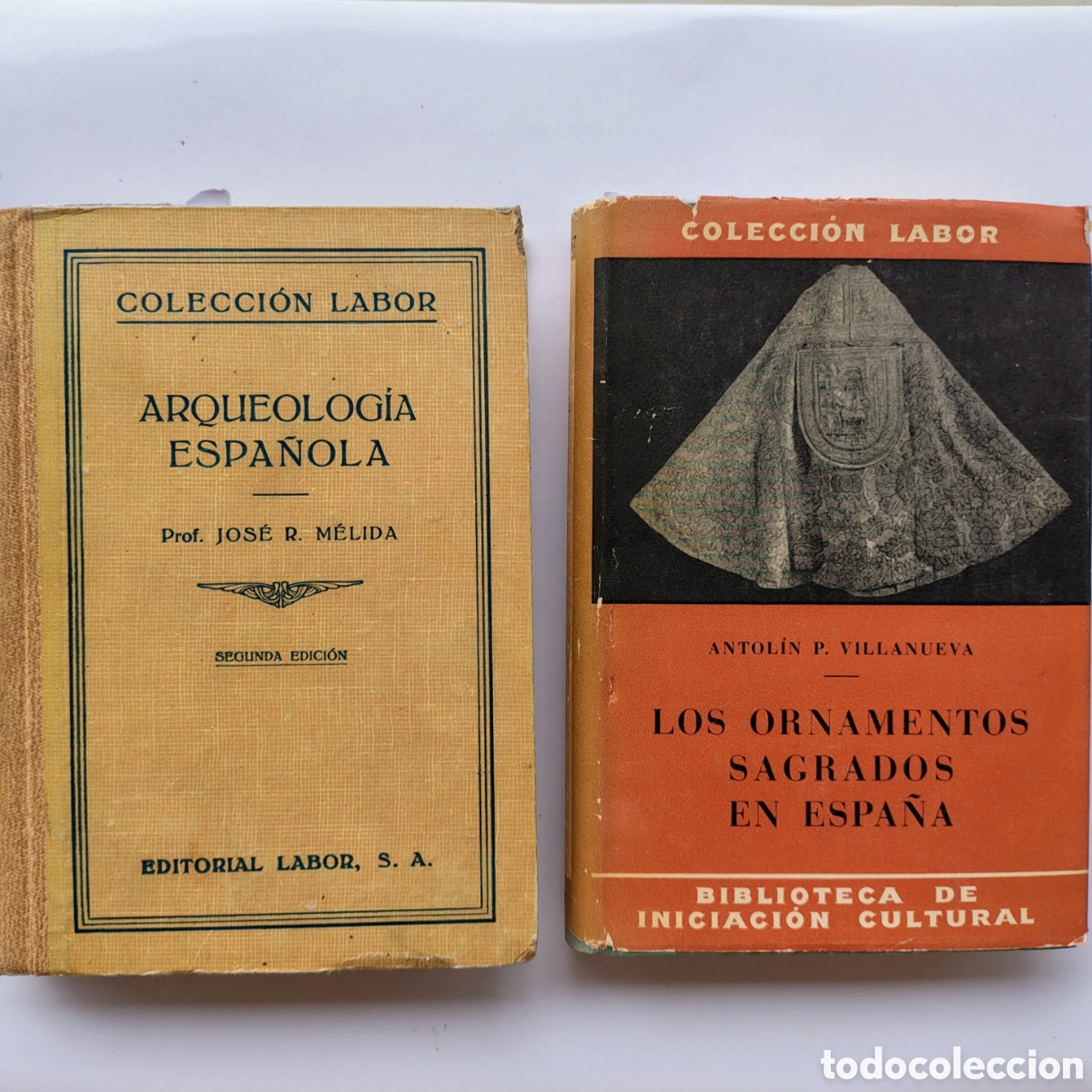 Libros antiguos: Lote 2 libros de arqueolog&iacute;a y arte sacro espa&ntilde;ol | Editorial Labor | 1935-1942