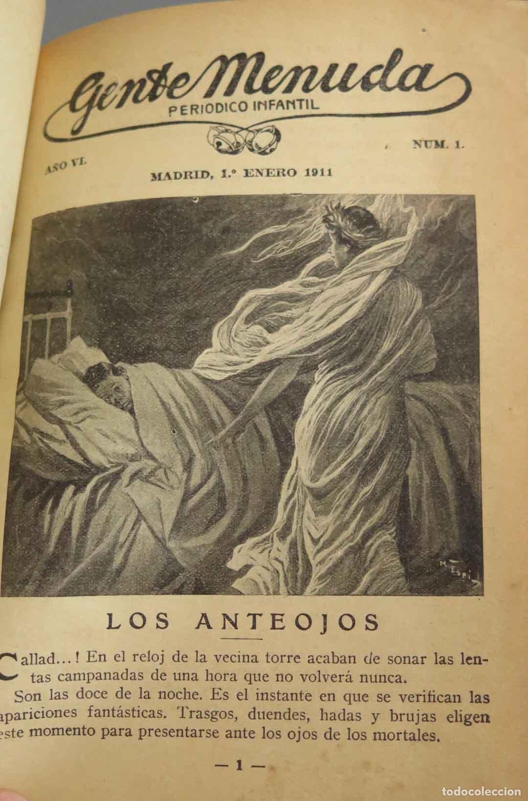 Libros antiguos: GENTE MENUDA. 424 PAGINAS. 1911 - Foto 2