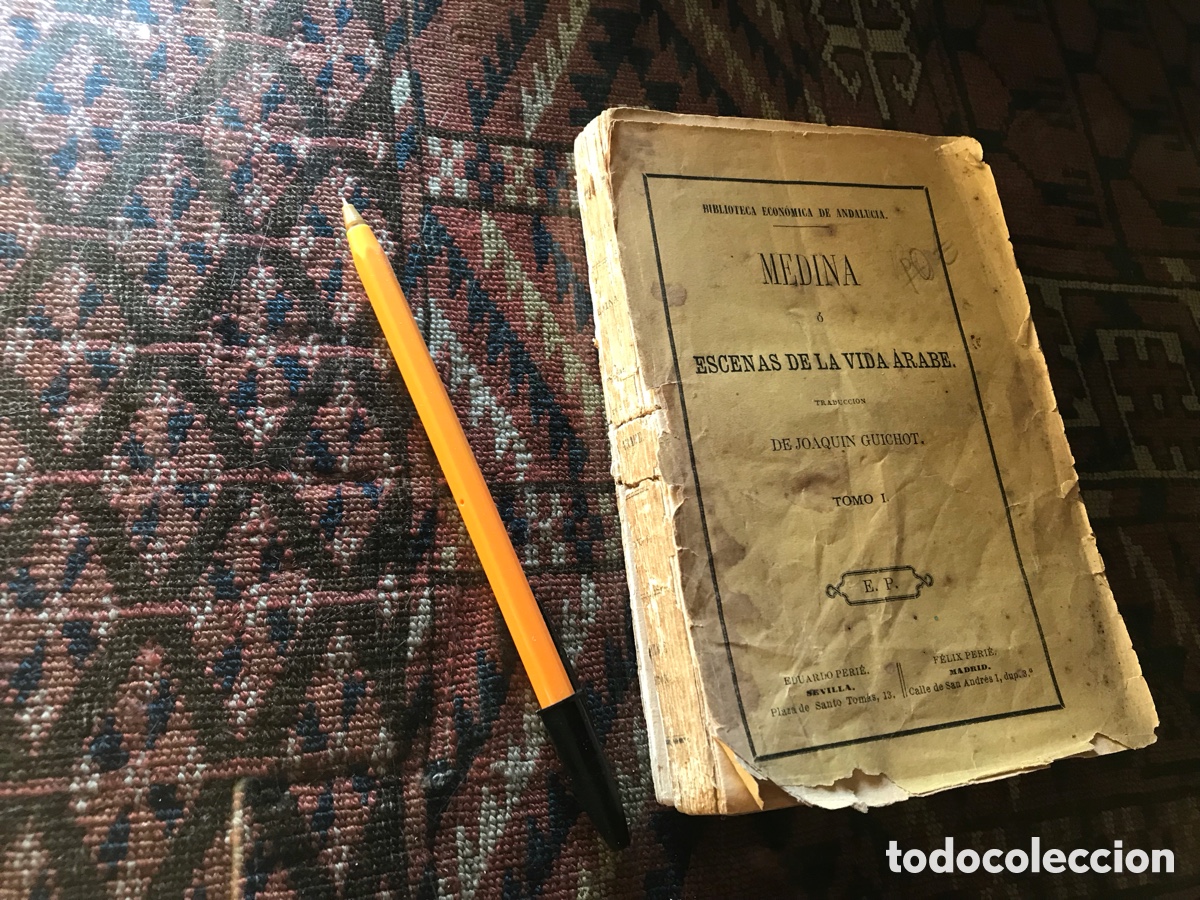 Libros antiguos: Median o escenas de la vida &aacute;rabe. Tomo I. Joaquin Guichot