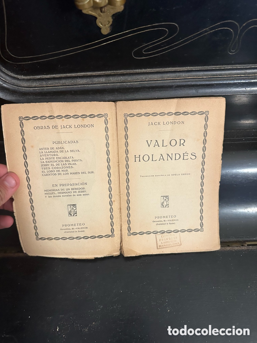 Libros antiguos: ejemplar del libro &rdquo;Valor Holand&eacute;s&rdquo; de Jack London, - Foto 2