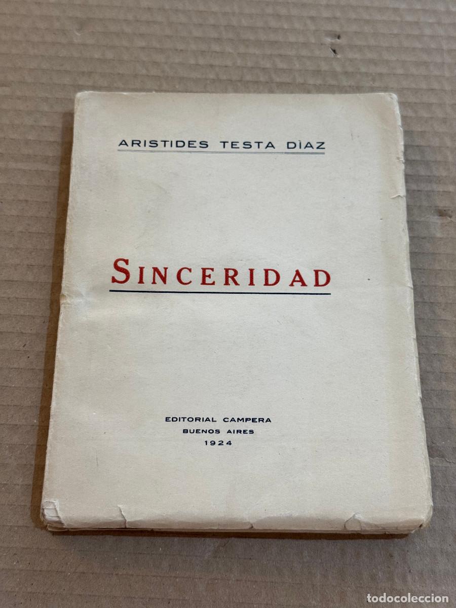 Libros antiguos: ARISTIDES TESTA DIAZ / 1&ordf; EDICION / DEDICATORIA / DEDICADO / SUIPACHA / BUENOS AIRES
