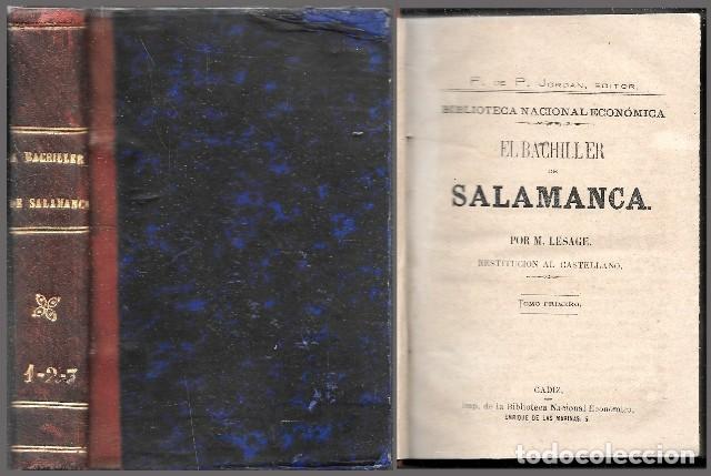 Libros antiguos: EL BACHILLER DE SALAMANCA - DOS TOMOS EN UN VOLUMEN. - LESAGE, M. - A-NOV-1972