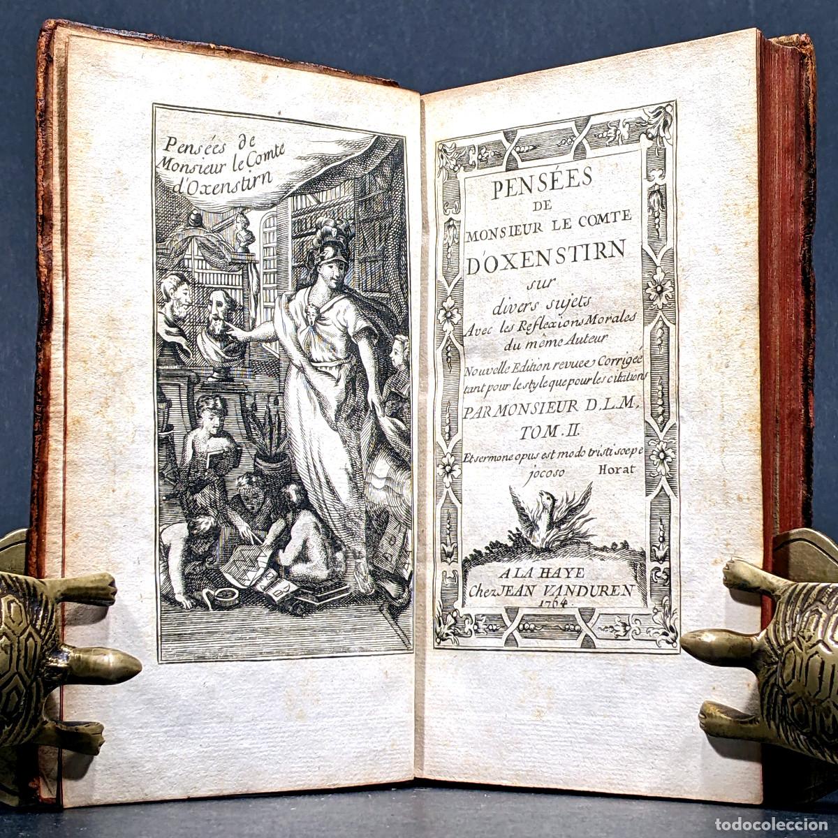 Livros antigos: A&ntilde;o 1764 Supersticiones Cometas Astronom&iacute;a De la imbecilidad Grabado Curiosidades de Oxenstirn