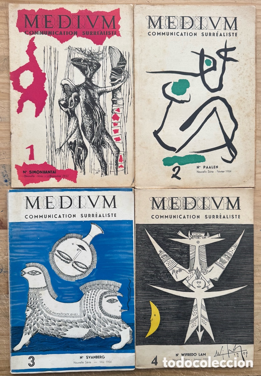Libros antiguos: Jean Schuster, Andr&eacute; Breton Medium. Communication Surr&eacute;aliste. Nouvelle Serie. Nos. 1-4. Completa