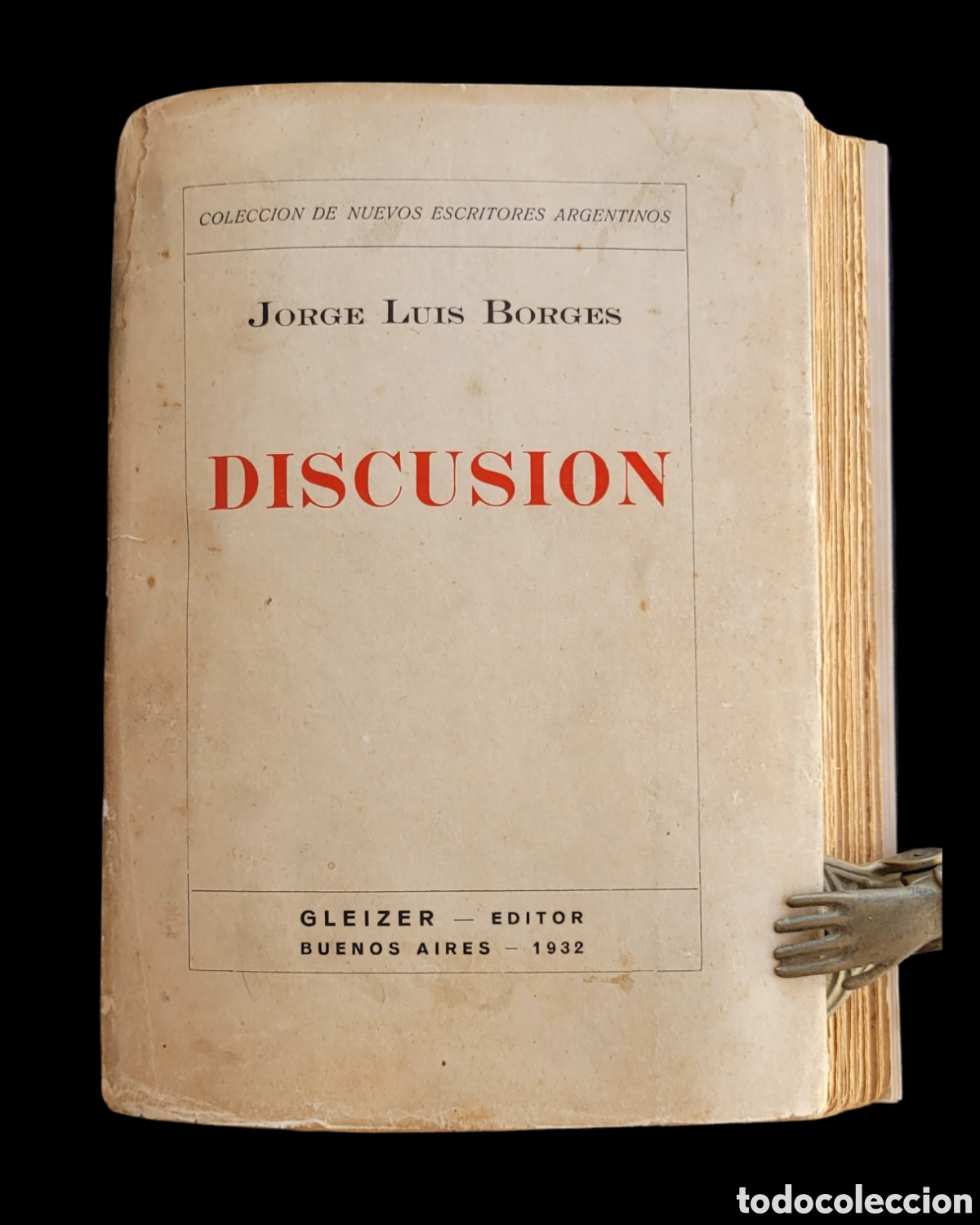 Libros antiguos: Jorge Luis Borges. Discusi&oacute;n. Primera edici&oacute;n