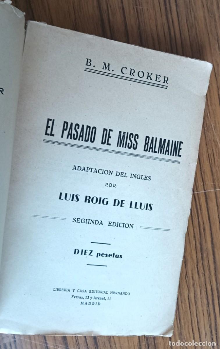 Libros antiguos: EL PASADO DE MIS BALMAINE - B. M. Croker - Foto 5