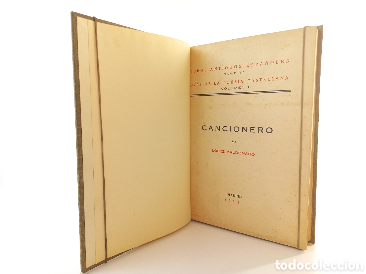 Libros antiguos: Cancionero de L&oacute;pez Maldonado. Facs&iacute;mil 1932. - Foto 4