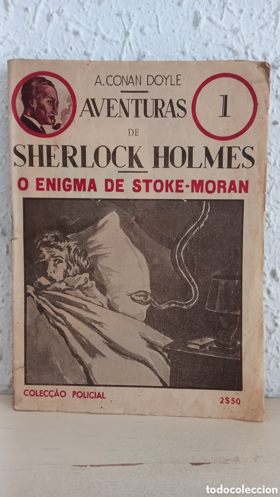 Libros antiguos: Aventuras de Sherlock Holmes. Edici&oacute;n portuguesa. n&uacute;m 1. Principios Siglo XX