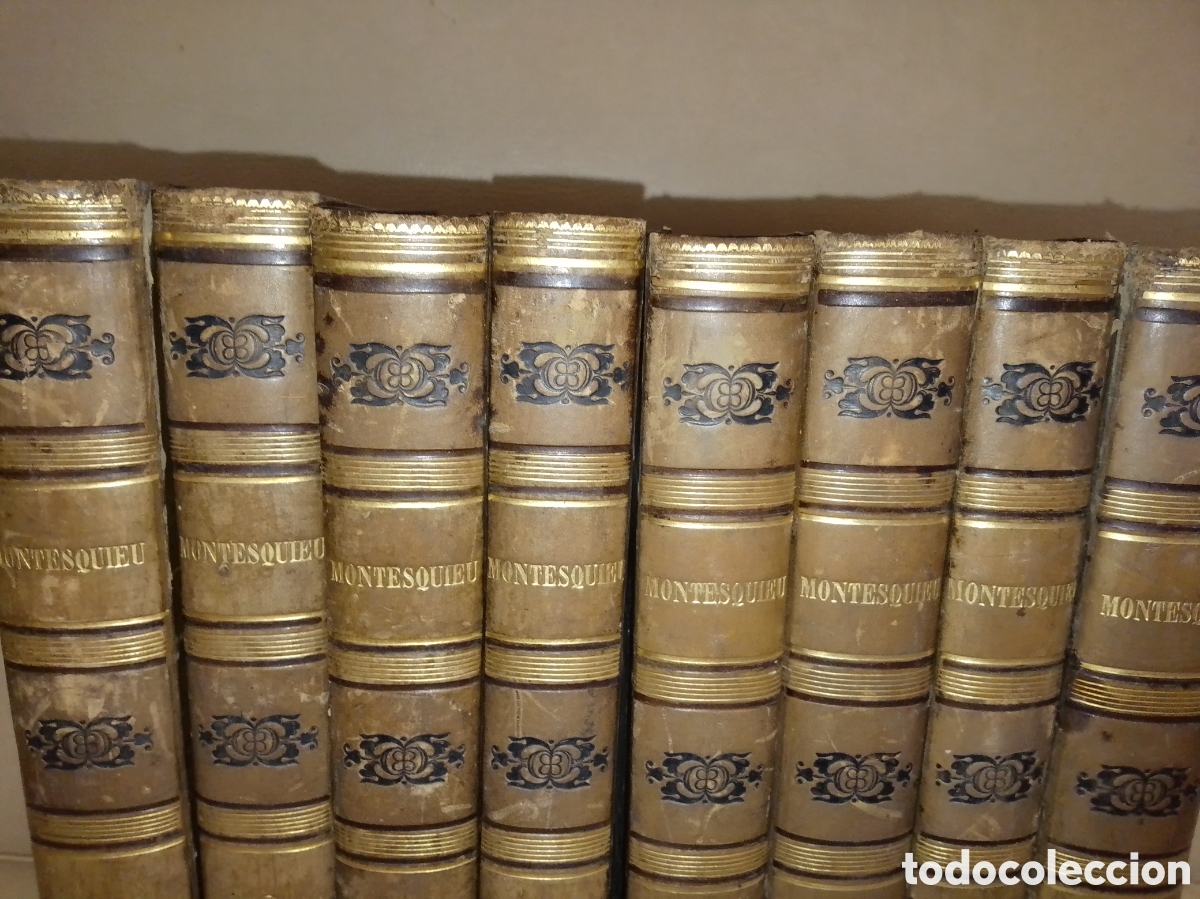 Libros antiguos: Espectacular colecci&oacute;n completa de Montesquieu (Oeuvres de Montesquieu), editada en Paris 1826