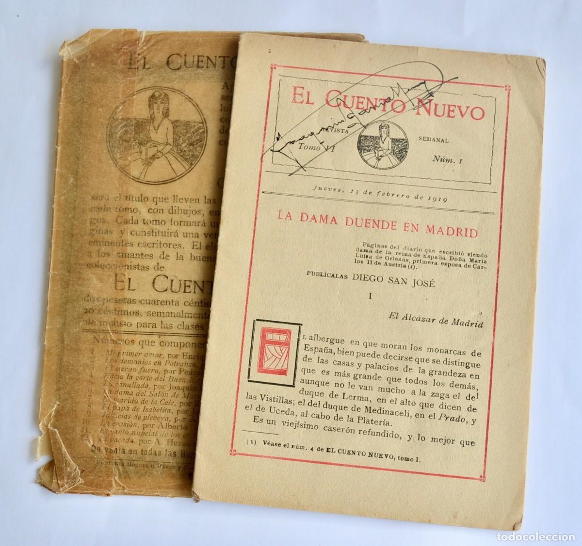 Libros antiguos: Diego San Jos&eacute;. &rdquo;La Dama Duende en Madrid&rdquo; (El Cuento Nuevo). A&ntilde;o 1919. Buen estado.