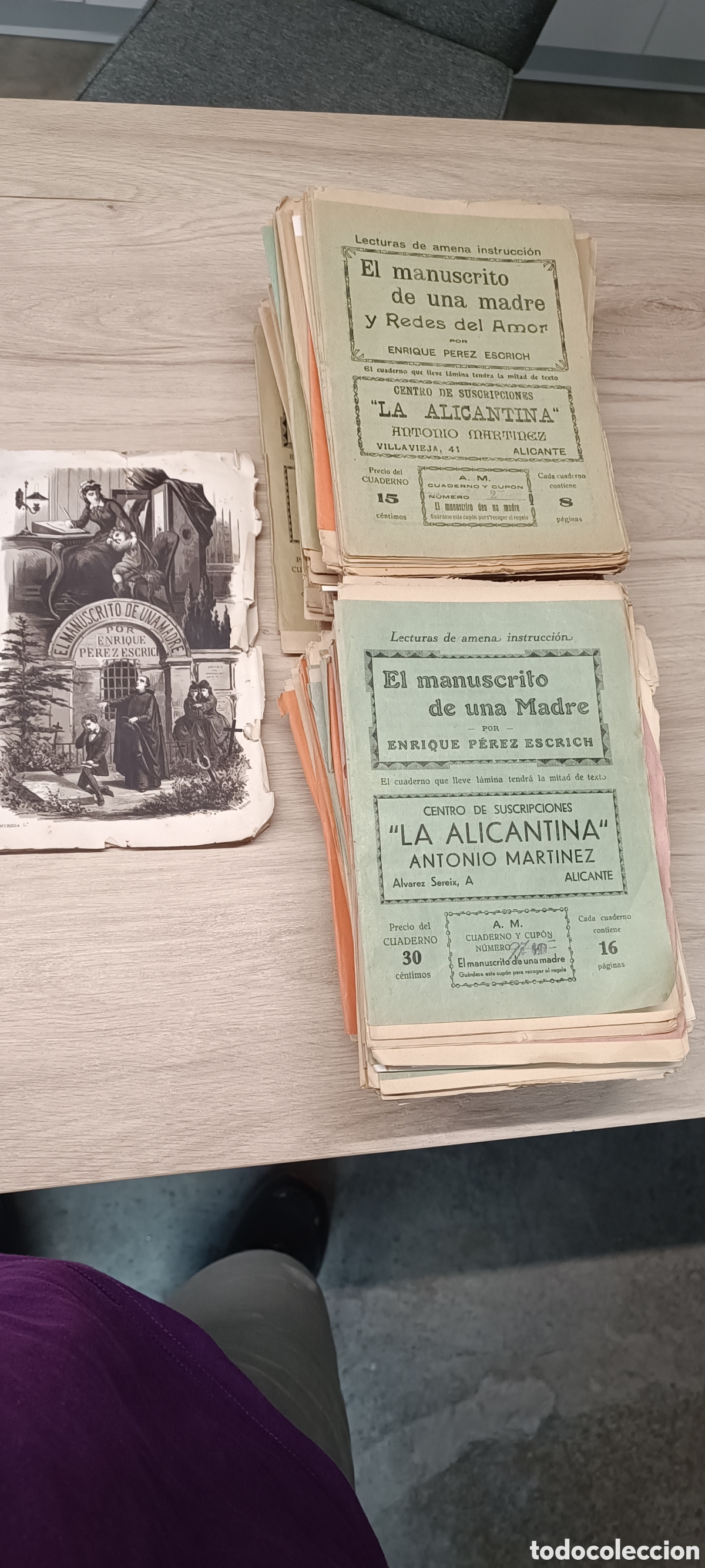 Libros antiguos: Novela El Manuscrito de una Madre, redes de amor, de Enrique P&eacute;rez Rscrich a&ntilde;o 1917