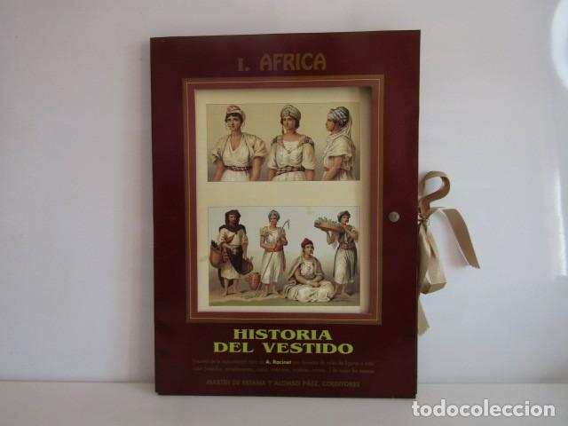 Libros antiguos: DIFICIL CONJUNTO DE 34 LAMINAS - HISTORIA DEL VESTIDO &rdquo;AFRICA&rdquo;