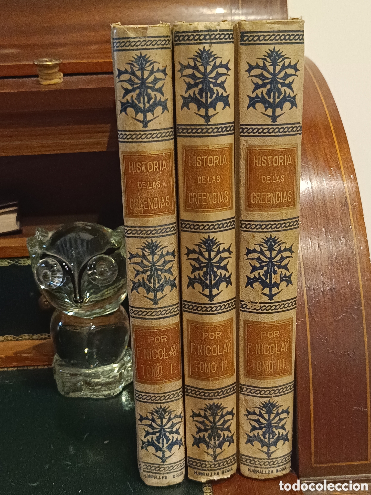 Libros antiguos: HISTORIA DE LAS CREENCIAS, SUPERSTICIONES, USOS Y COSTUMBRES. 3 tomos Montaner y Sim&oacute;n 1904