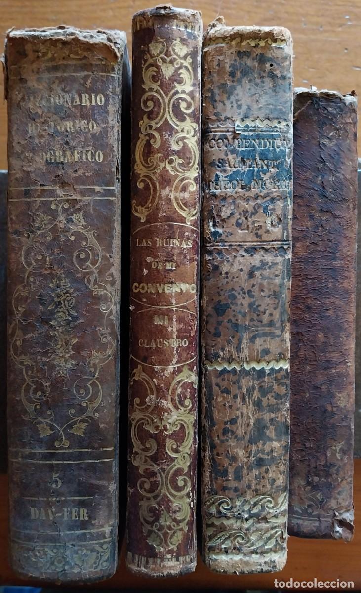 Libros antiguos: Lote de antiguos libros del siglo XIX en aceptable estado. Ver fotos.