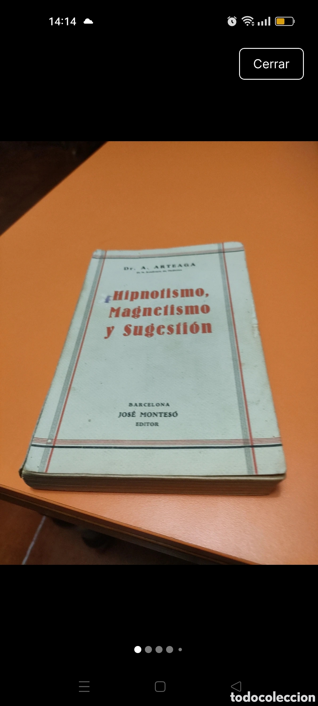 Libros antiguos: Libro hipnotismo, magnetismo y sugesti&oacute;n a&ntilde;o 1934