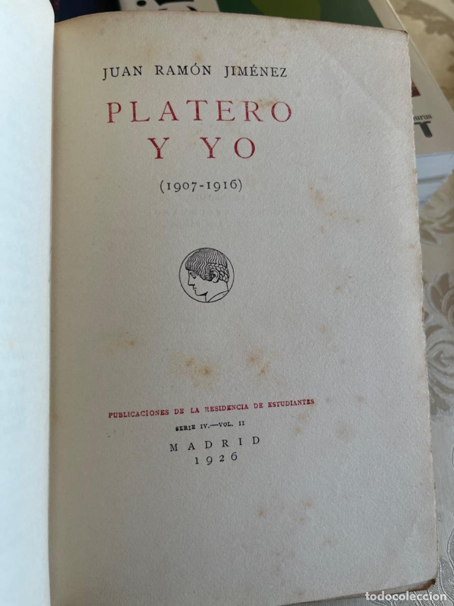 Libri antichi: Jim&eacute;nez, Juan Ram&oacute;n.- Platero y yo (ed. Residencia de Estudiantes, 1926)