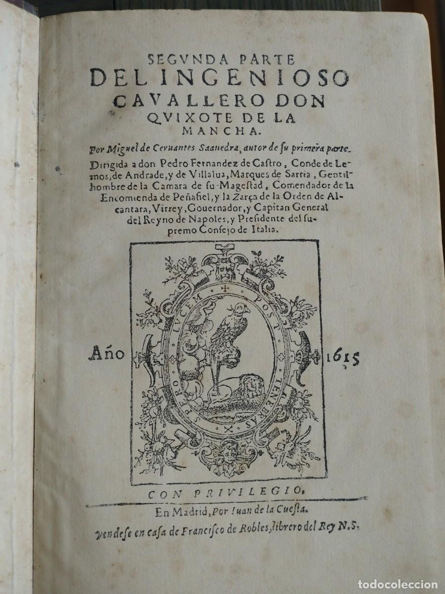 Libros antiguos: Edici&oacute;n Tomo I y Tomo II facs&iacute;mil Don Quijote de la Mancha