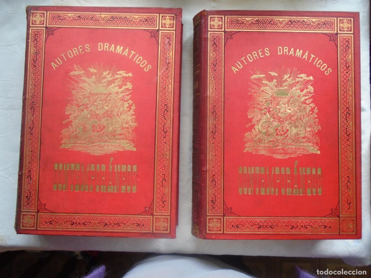 Libros antiguos: AUTORES DRAM&Aacute;TICOS CONTEMPOR&Aacute;NEOS Y JOYAS DEL TEATRO ESPA&Ntilde;OL DEL SIGLO XIX. 1881-82. 15 GRABADOS.