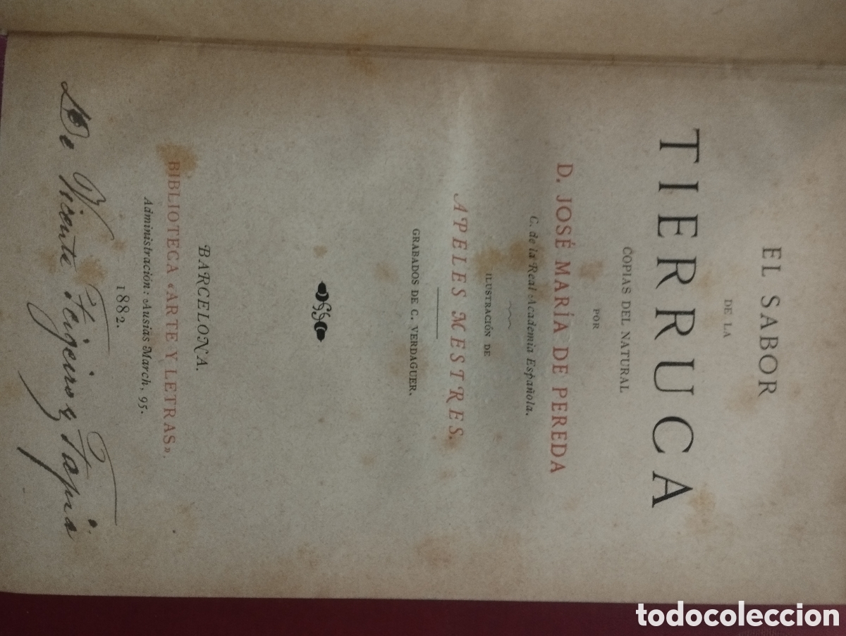 Libros antiguos: El sabor de la Tierruca a&ntilde;o 1882 - Foto 2